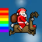 Santa Claus Go Go Go Icon