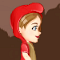 Red Girl In The Woods Icon