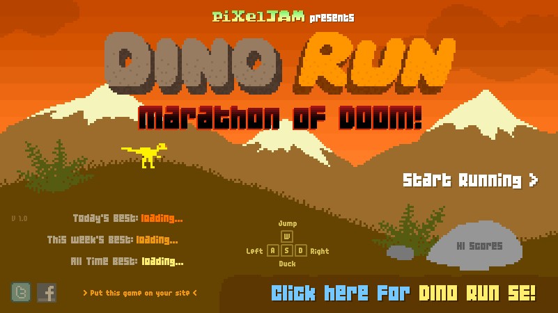 2 player dino run se