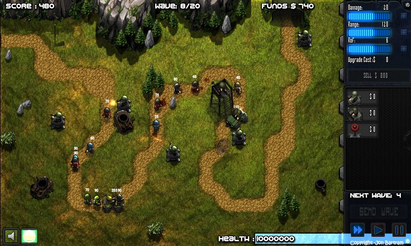 Max Games Frontline Defence, Excellent little FLASH tower d…