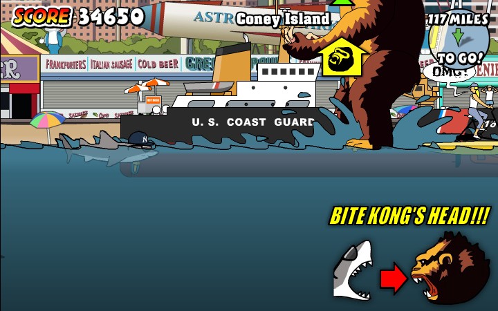 New York Shark - Flash Game Playthrough 