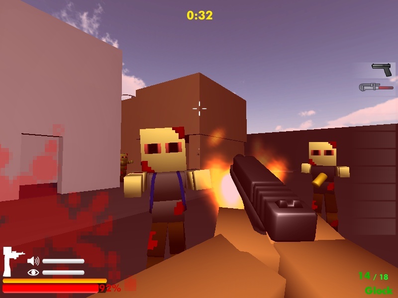 MINECRAFT: ZUMBI BLOCKS 3D free online game on