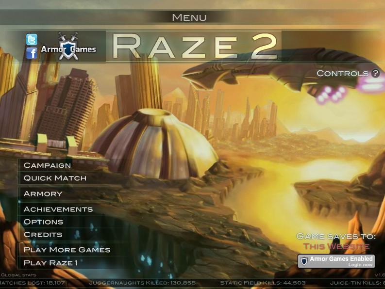 Raze 2 Armor Games