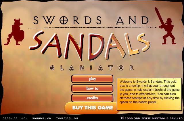 Hurtigt coping Koordinere Swords and Sandals 1: Gladiator Hacked (Cheats) - Hacked Free Games