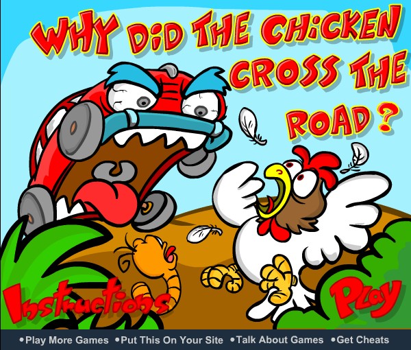 Why did the chicken cross the road? From the fun game Crossy Road