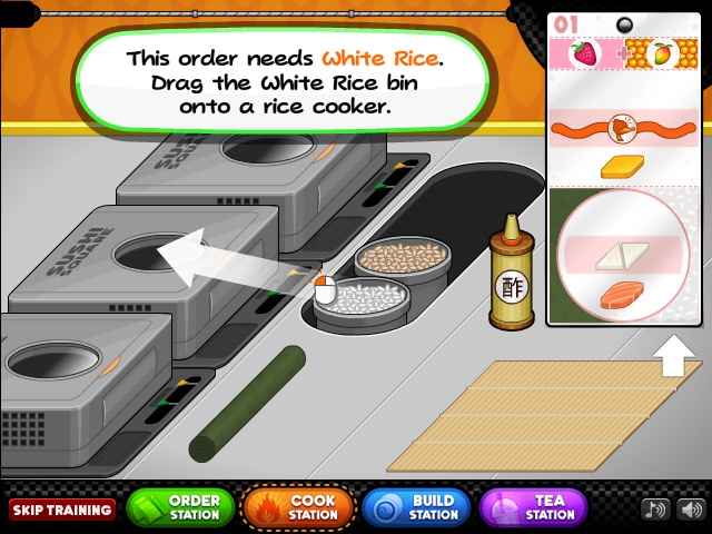 Papa's Sushiria, Free Flash Game