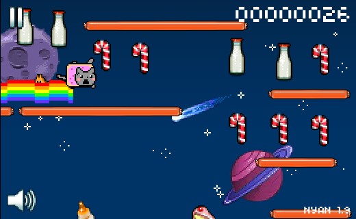 nyan cat lost in space online