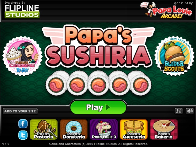 Papa's Sushiria To Go!, Flipline Studios Wiki