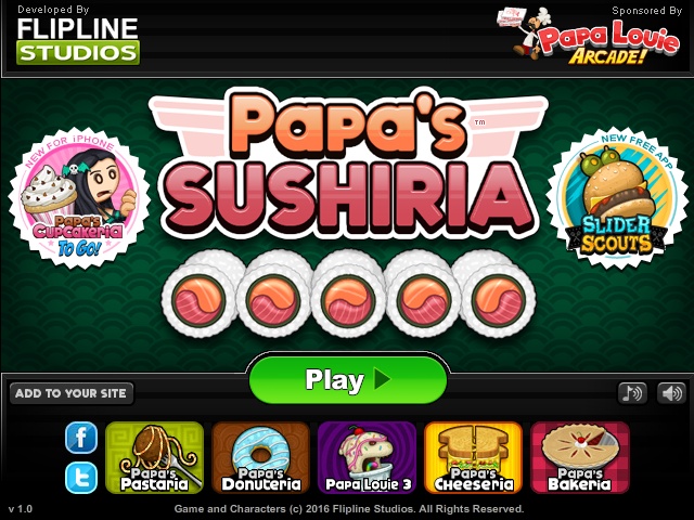 kongregate papas sushiria