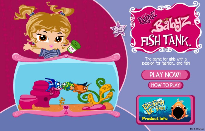 Bratz Babyz Fish Tanks Game - Play online at Y8.com