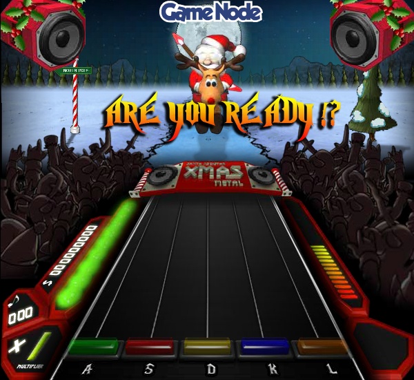 swfchan: Santa Rockstar 3 - music game in Guitar Hero style.swf