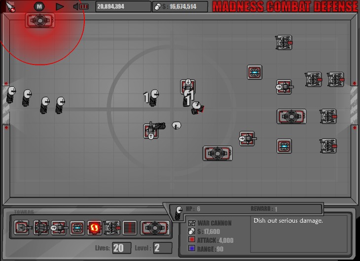 MADNESS COMBAT DEFENSE; LEVEL 89 