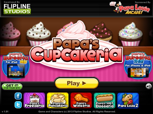 PAPA'S CUPCAKERIA jogo online gratuito em