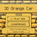 3D Orange Car Screenshot