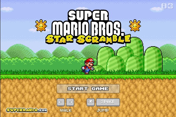 Jogos do Mario : Super Mario Bros - Star Scramble 1 