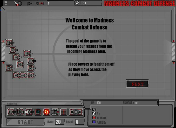 Madness Combat Defense Hacked (Cheats) - Hacked Free Games
