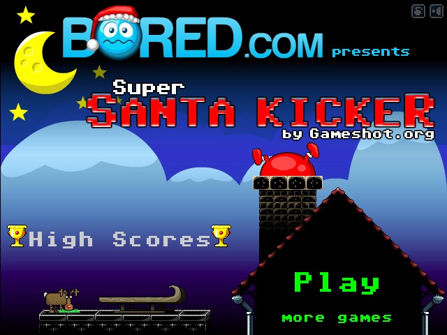 Play Super Santa Kicker Hacked with cheats: All levels unlocked. 