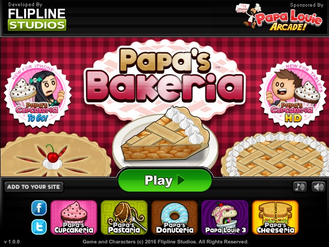 Papa's Bakeria - Flash Games Archive