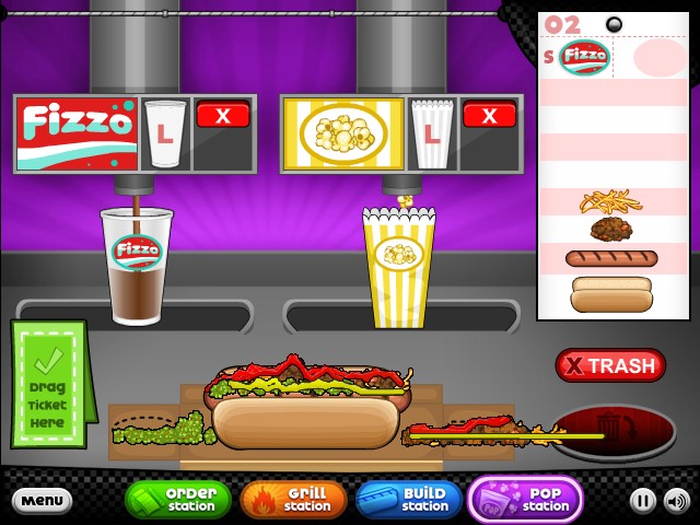 PAPA'S HOT DOGGERIA jogo online no