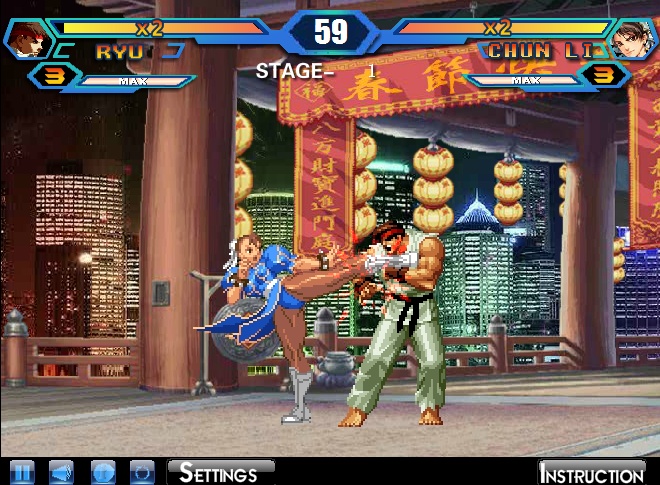 KING OF FIGHTERS WING 1.8 free online game on