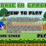 Sonic in Garden Screenshot