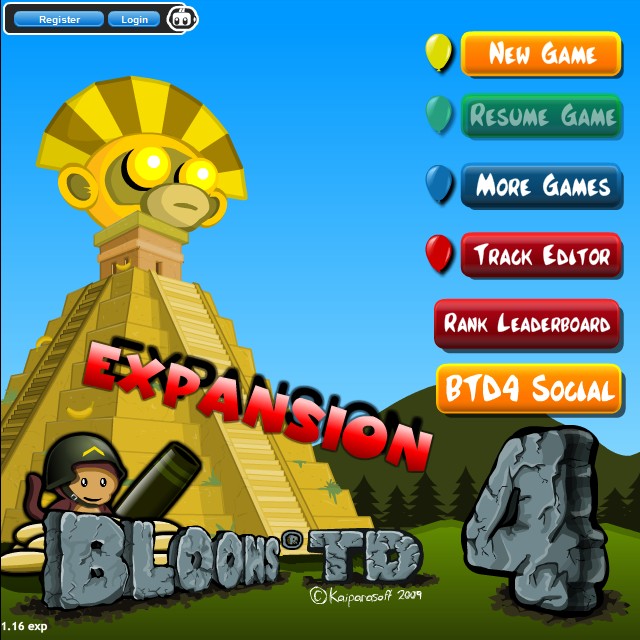 Bloons Tower Defence 4 Expansion Hacked