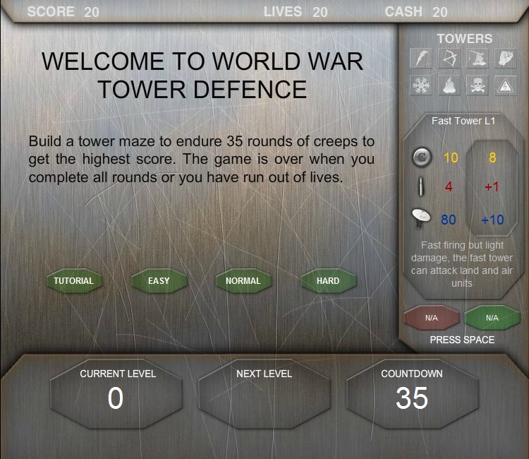 World War Tower Defence Hacked Cheats Free Games